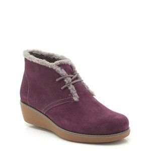 CLARKS Girl's Wine Mellierose Junior 67813--Final sale